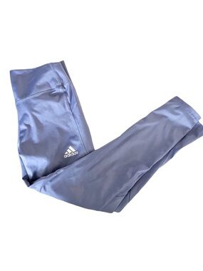 Adidas Lavender/blue High Rise Leggings Athletic Workout Yoga Pants Athleisure M